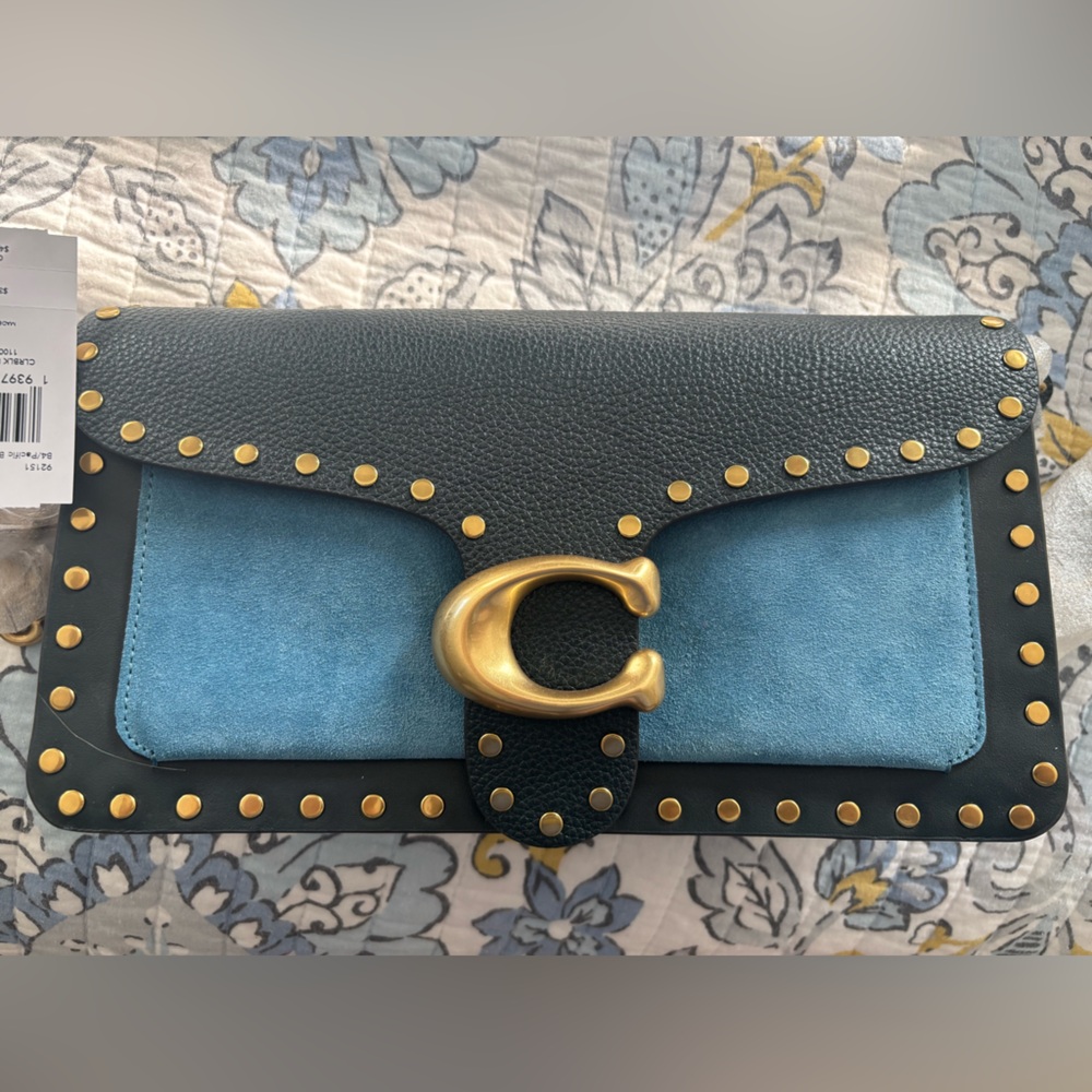 Dark and light blue Coach bag- new with tags